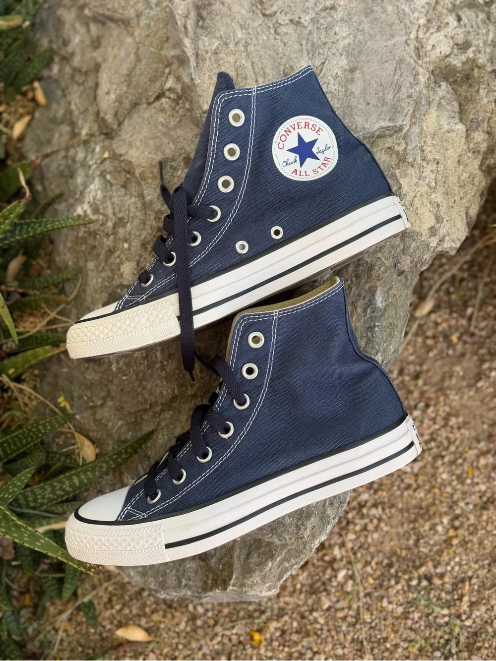 Converse All Star Chuck Taylor Navy White High-Top Sneakers